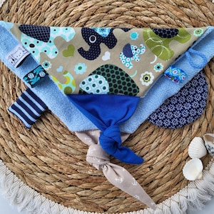 PACIFIER CLOTH Cuddly blanket with crackling foil for babies and toddlers