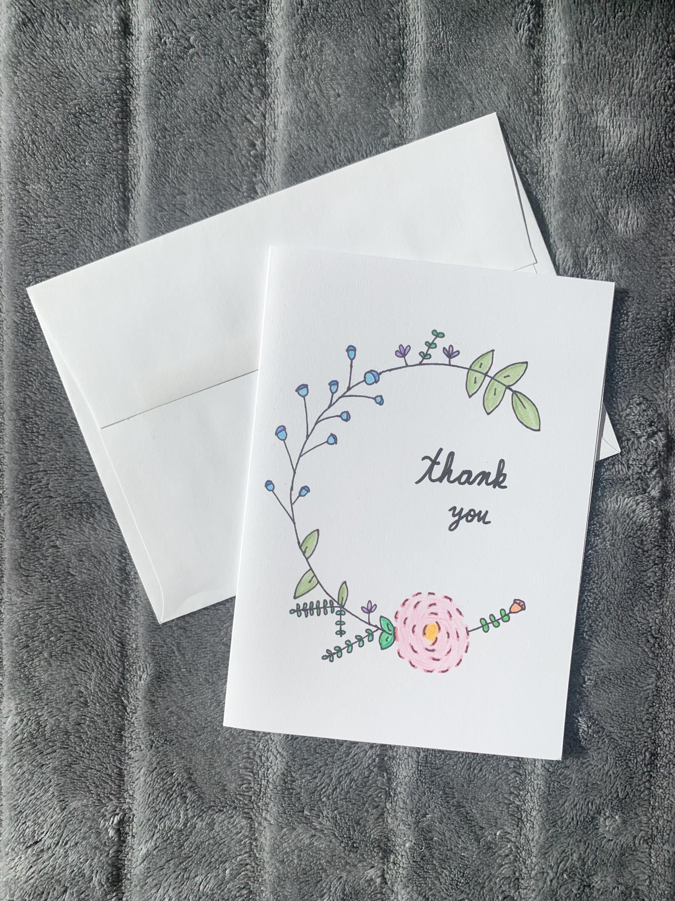 Handmade Thank You Card | Greeting Card | Any Occasion | Blank Card ...