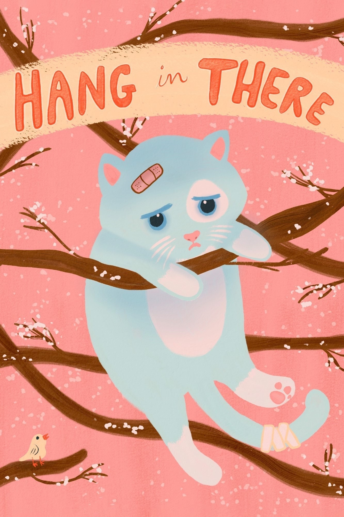 Hang in there cat wallpaper
