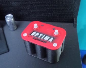 Detailed 1:12 Scale Vehicle Battery