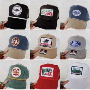 Überraschungs-Hut! Trucker Hut, lustiger Hut, Retro Hut, Seilhut, personalisierte Hut, hohe Krone, Jagdhut, Fischerhut, Erwachsenengröße, Trend