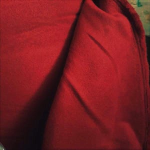 Tissu italien en laine lourde, cachemire/laine rouge bordeaux - Largeur 150 cm