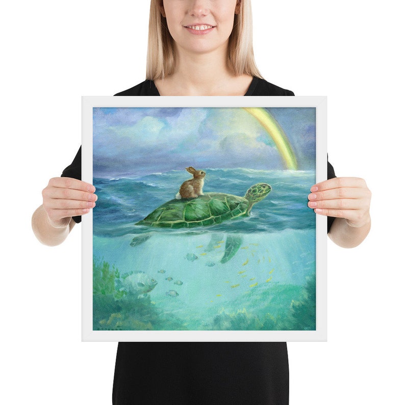 Isabella and The Turtle Framed poster