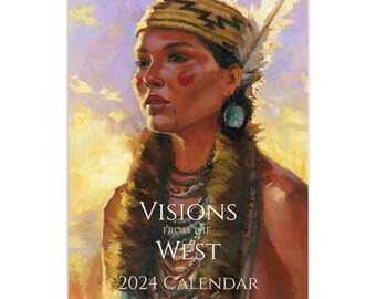 NEW 2024 Visions Calendar 11" x 16.5"Wall calendars Native American