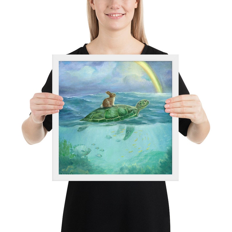 Isabella and The Turtle Framed poster