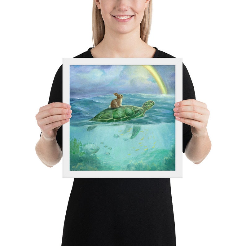 Isabella and The Turtle Framed poster