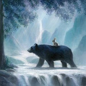 NEW PRINT Isabella and the River  Bear