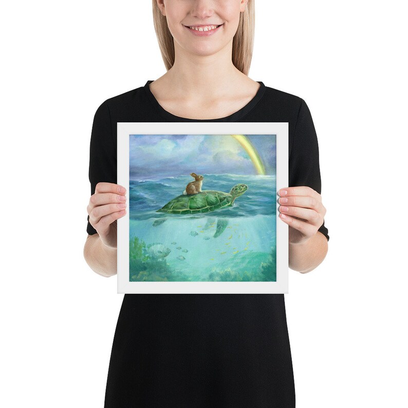Isabella and The Turtle Framed poster
