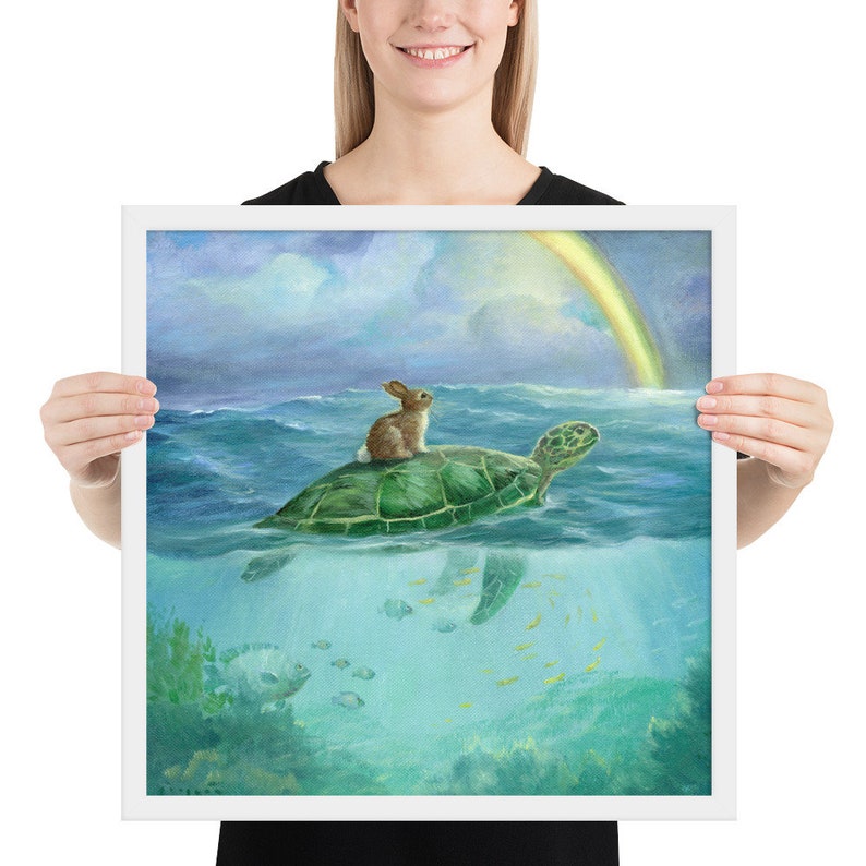 Isabella and The Turtle Framed poster