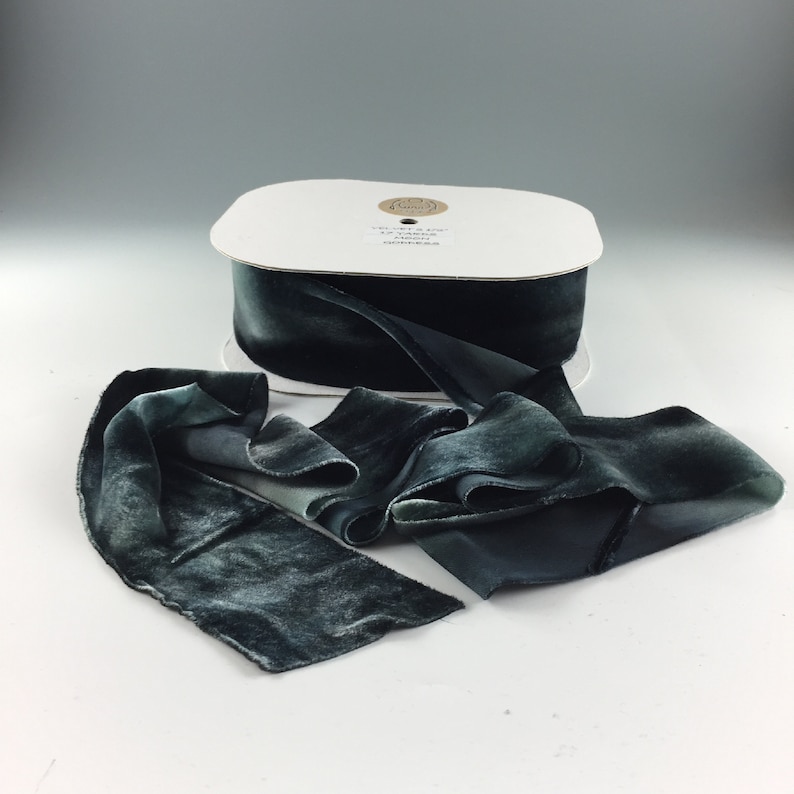 SILK 1/" RIBBON on the BIAS HANAH Made in USA 1yd Hand Dyed