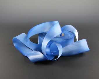 1" SKY BLUE Hanah Silk Satin Ribbon  3 + yards