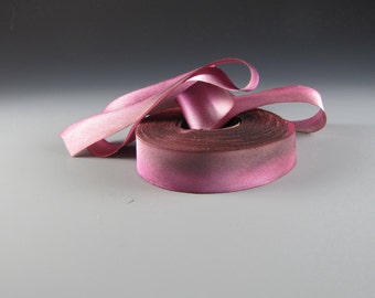 1" MAUVE PINK BEIGE Hanah Silk Satin Ribbon Lingerie 3  yd length