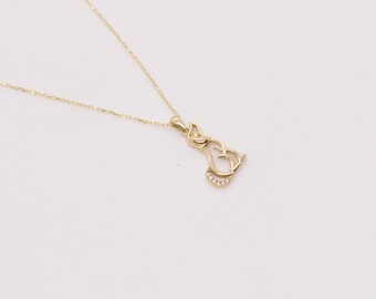Minimalist Dog Charm Necklace: 925k Silver Pet Memorial Gift