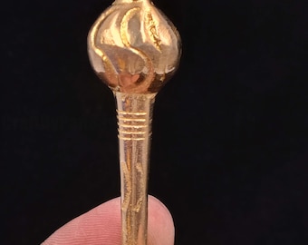 Brass Hanuman Gada26.9 gm  2.2x5 inch for Pendant