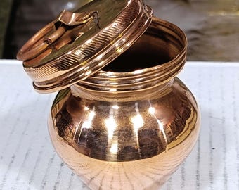 Covered Brass Gangajal Lota 77 gm |  4 inch