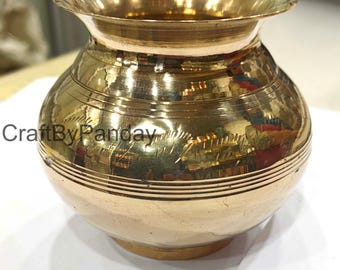 Brass Pooja Kalash Lota 185gm  4x3in