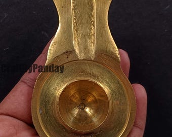 Brass Shivling Abhishek Stand 97.1 gm 3.5x2.1 in