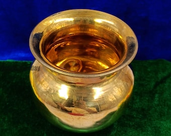 Etched Brass Lota Pot 87 gm