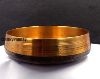 273 gm Big Brass Bowl for Bhoga or Flowers | 4.7x4.7x1.2 in