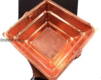 Copper Hawan Kund 386gm | 8.8"
