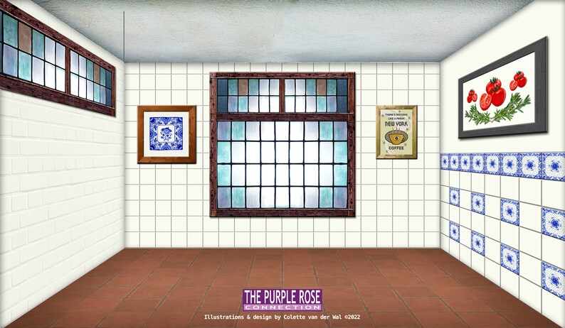 DOLLHOUSE Printable WALL ART Theme: Kitchen Wall Decoration - Etsy