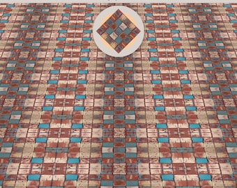 DOLLHOUSE printable FLOORS - Theme: Medieval Terracotta Tiles - miniature flooring download for Dollhouse, Roombox Diorama - Scale 1 to 12