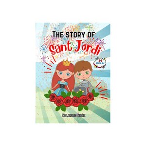The story of Sant Jordi, a Catalan tradition coloring book