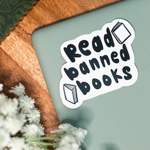 Read Banned Books | Waterproof Sticker