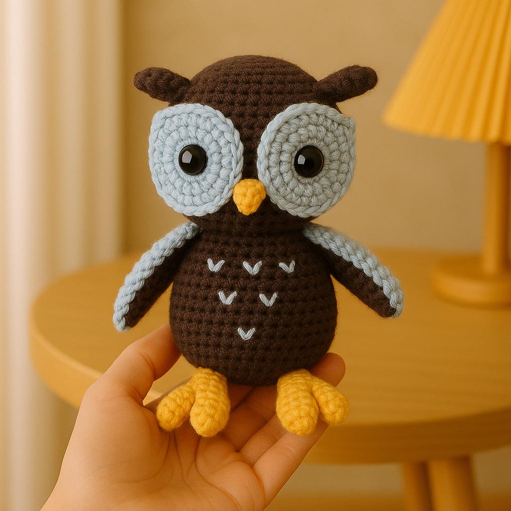 Bubo the Owl Crochet Pattern - PDF Download, Adorable Handmade Amigurumi, Beginner-Friendly DIY Tuto