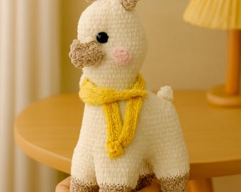 Llama Amigurumi Crochet Pattern – PDF Tutorial for Handmade Plushie, Beginner-Friendly Llama Toy Pattern