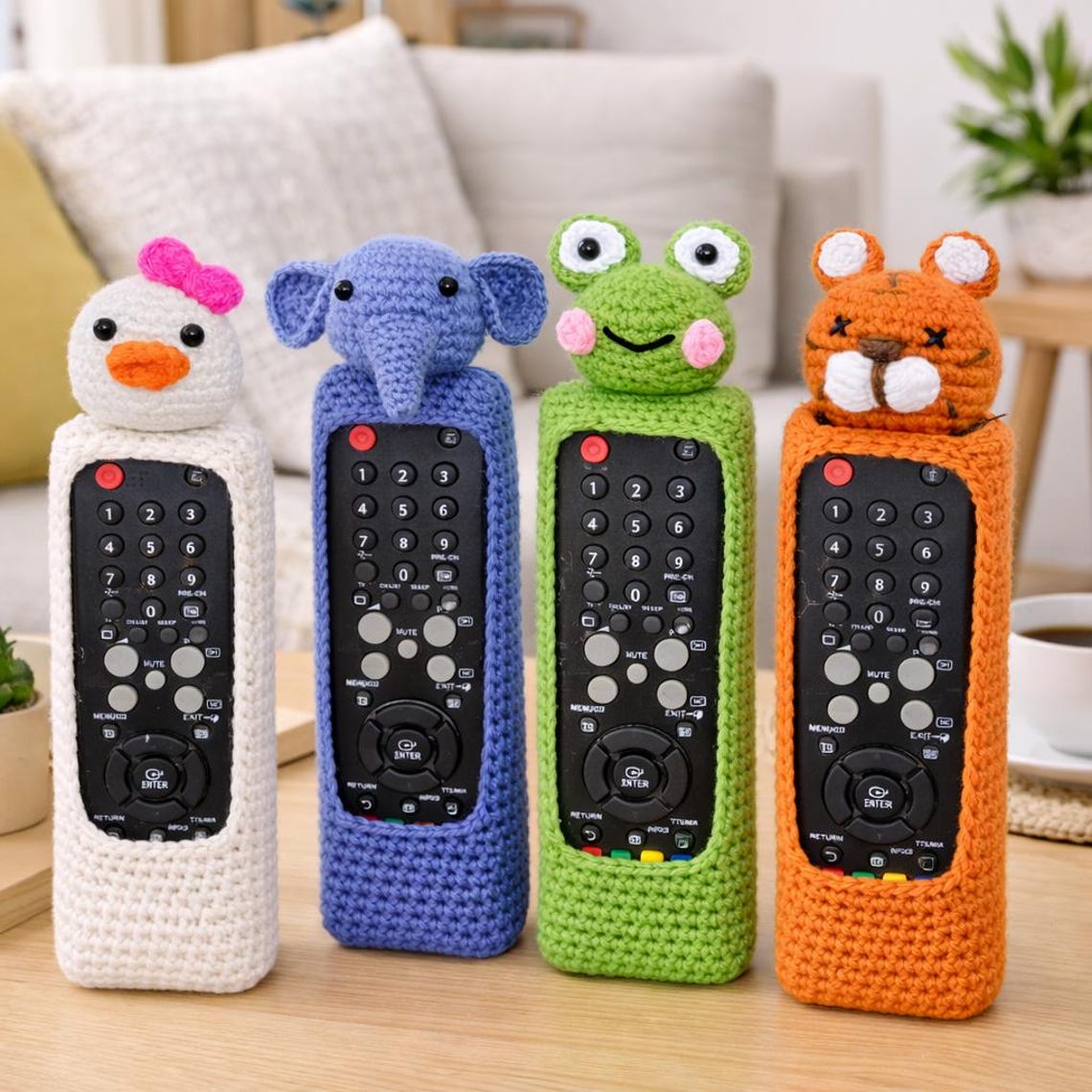 Crochet Remote Cover Pattern, Animal Character Designs (PDF Pattern) - Etsy