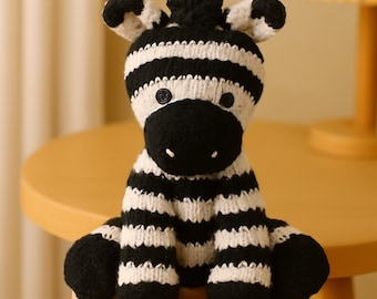 Zebra Amigurumi Crochet Pattern – PDF Tutorial for Handmade Plushie, Beginner-Friendly Zebra Toy Pattern