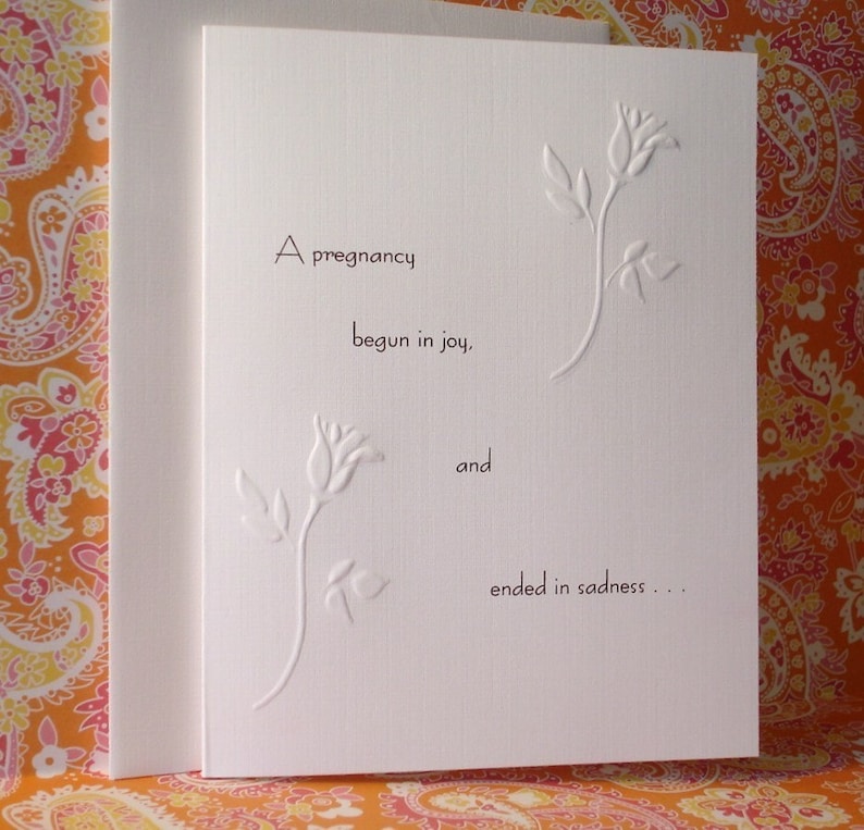 Pregnancy Loss Sympathy Card E image 1