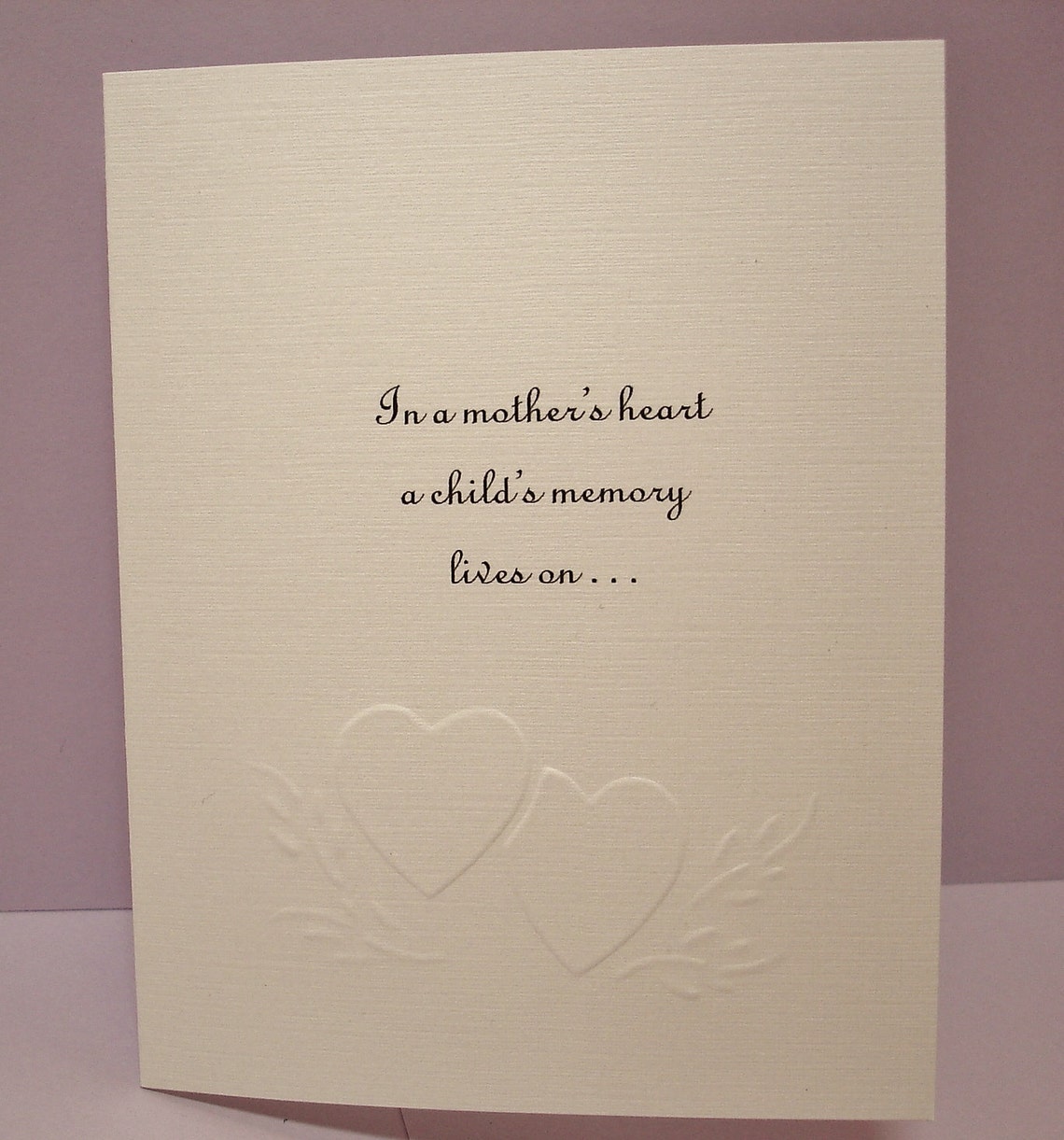 Mothers Day Sympathy Card / Bereaved Parent Etsy