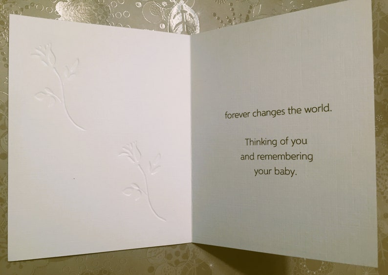 Baby Loss / Miscarriage Sympathy Card F image 5