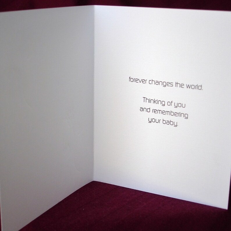 Baby Verlust / Fehlgeburt Sympathie Karte F Etsy