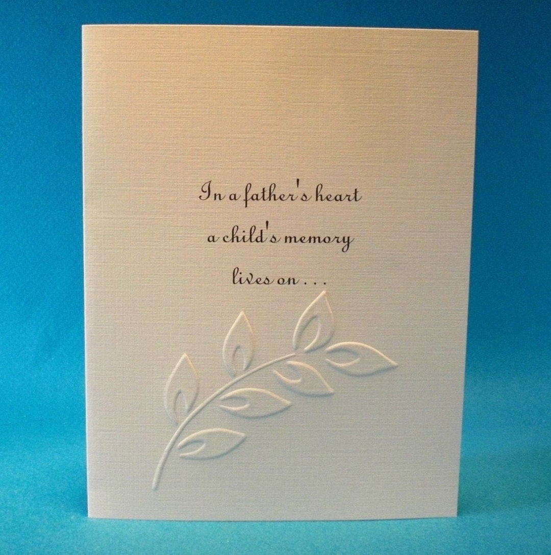Father's Day Memory Card / Bereaved Parent Etsy