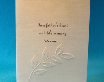Father's Day Memory Card / Bereaved Parent