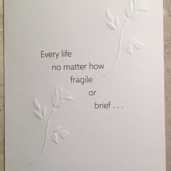 Baby Loss / Miscarriage Sympathy Card F