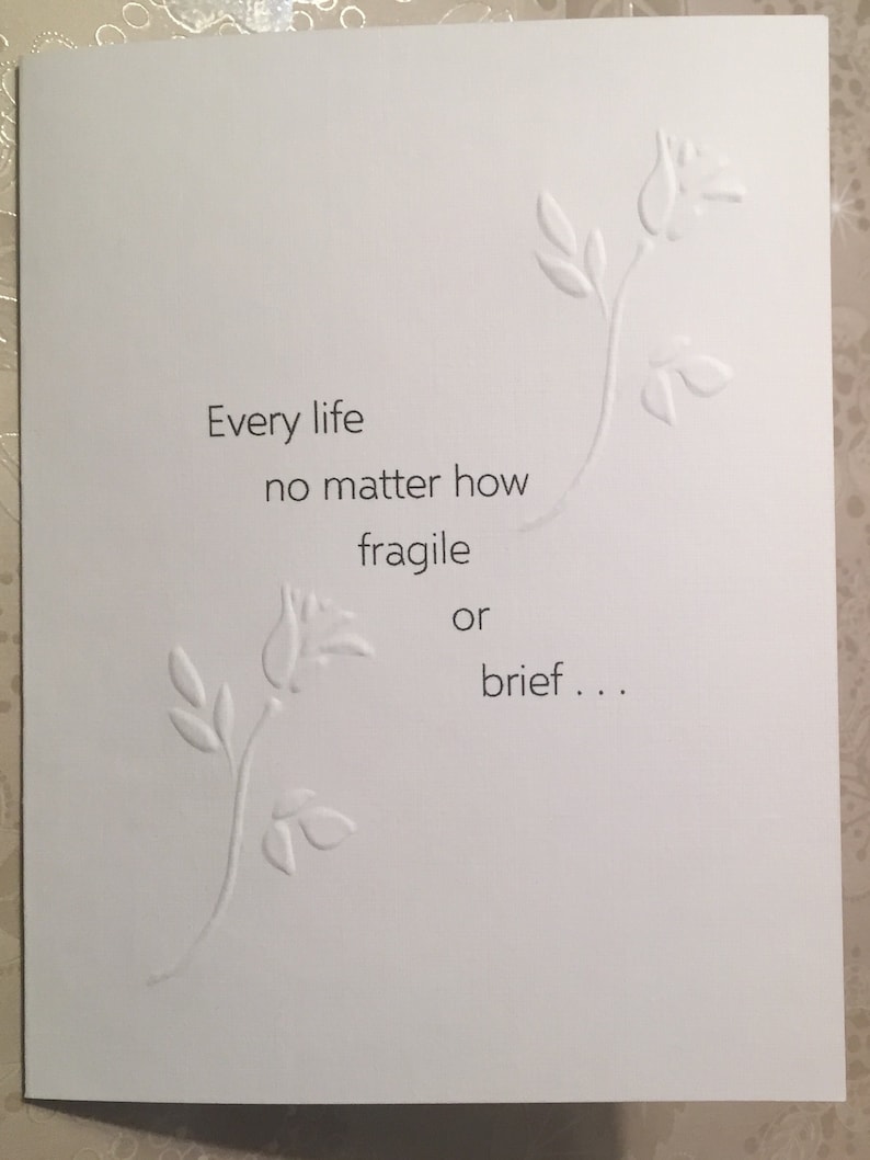 Baby Loss / Miscarriage Sympathy Card F Etsy