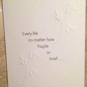 Baby Loss / Miscarriage Sympathy Card F image 2