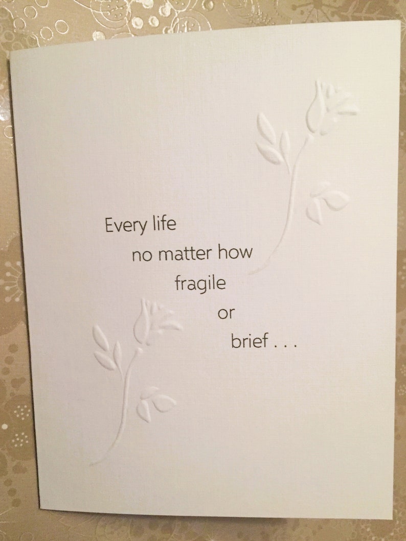 Baby Loss / Miscarriage Sympathy Card F image 2