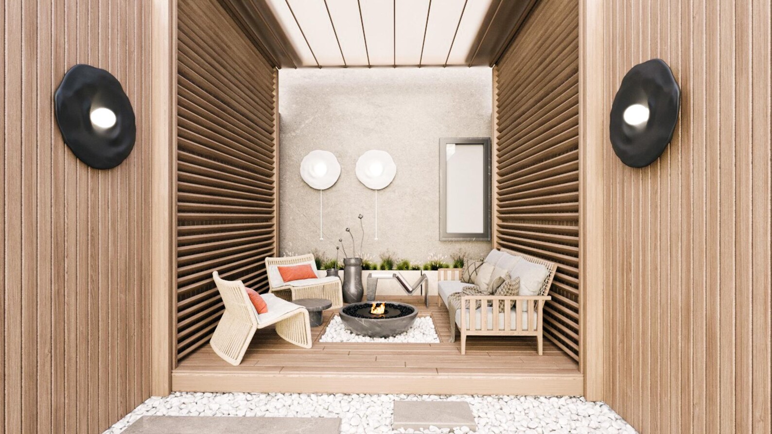 Custom Outdoor Space Renderings | Terrace Gardens, Balconies, Backyards ...
