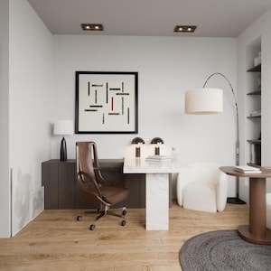 Home Office Residential Design Services - Interior Designer for Working Space  Home Decor Planning - 3D Rendering