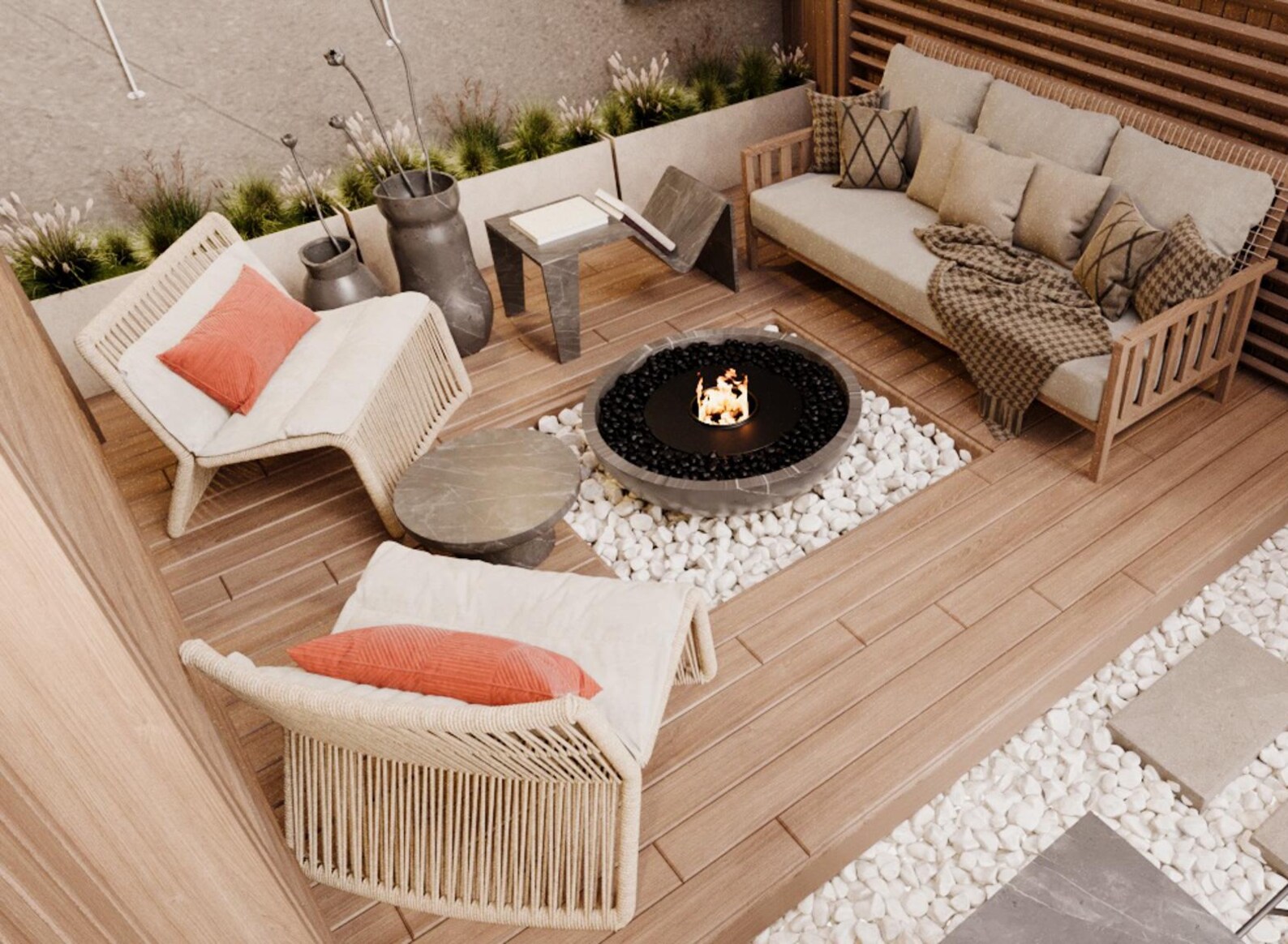 Custom Outdoor Space Renderings | Terrace Gardens, Balconies, Backyards ...