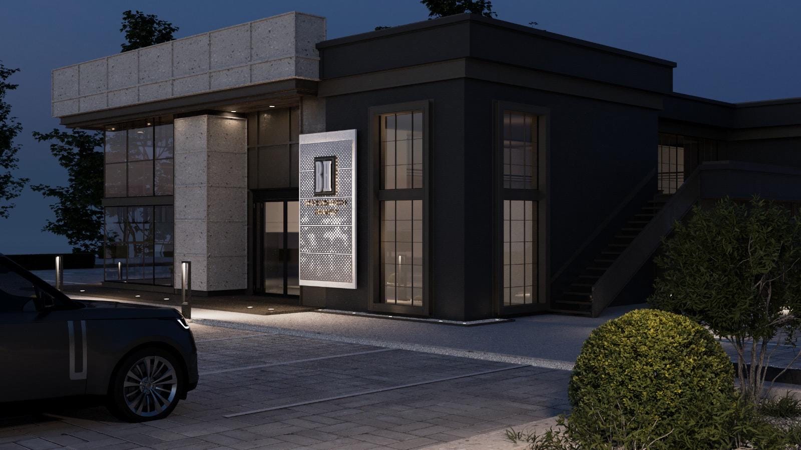 Custom Modern House Exterior and Landscape 3D Rendering | Personalized ...