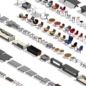 Benutzerdefinierter Revit-Familienmodellservice - Möbel, Dekor und mehr (RFA-Format) - Revit