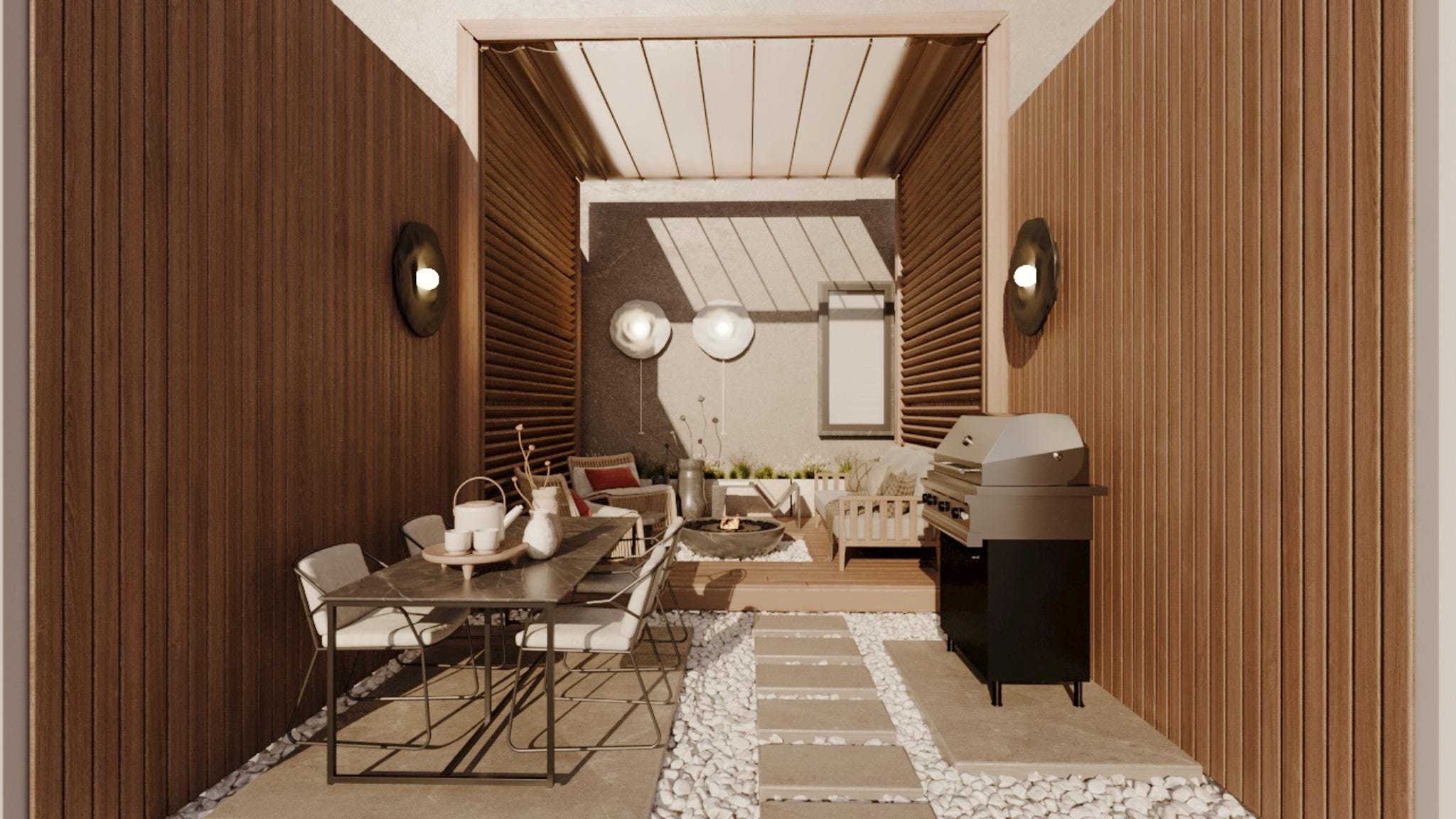 Custom Outdoor Space Renderings | Terrace Gardens, Balconies, Backyards ...