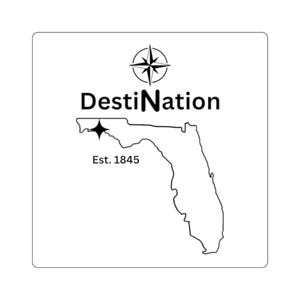 Square Sticker - DestiNation - Destin, Florida