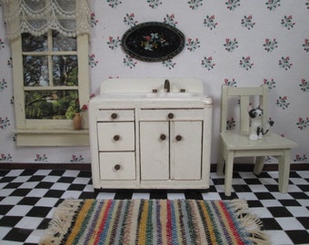 Vintage Dollhouse - Chestnut Hill Kitchen Sink- 1:12 Scale - 1950's
